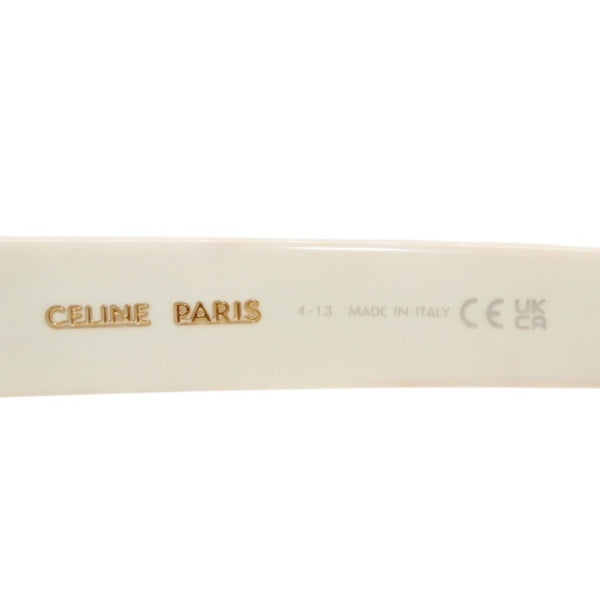 CELINE セリーヌ サングラス アイウェア CL40194U 25A サイズ52□22 145 アセテート プラスチック ホワイト 美品 中古 4a000320