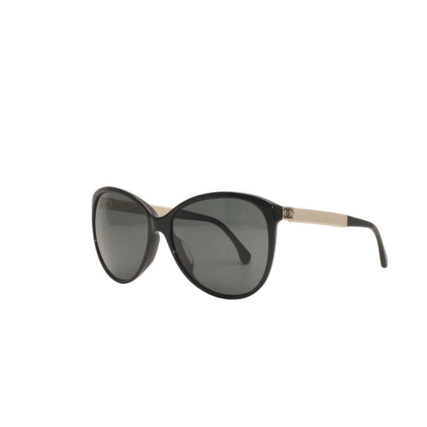 CHANEL Sunglasses Eyewear 5225-Q-A c.501/3F Size 58□15 135 Coco Mark Matelasse Temple Black Good Condition Used 4a000035
