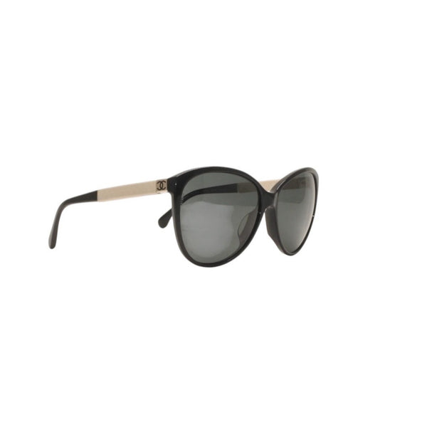 CHANEL Sunglasses Eyewear 5225-Q-A c.501/3F Size 58□15 135 Coco Mark Matelasse Temple Black Good Condition Used 4a000035