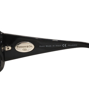 極美品 TIFFANY&Co. ティファニー サングラス アイウェア TF4006-G 8001/4B サイズ57□14 130 シルバー925 ブラック 中古 4a000330