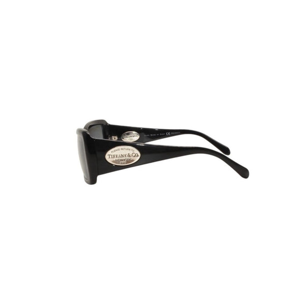 極美品 TIFFANY&Co. ティファニー サングラス アイウェア TF4006-G 8001/4B サイズ57□14 130 シルバー925 ブラック 中古 4a000330