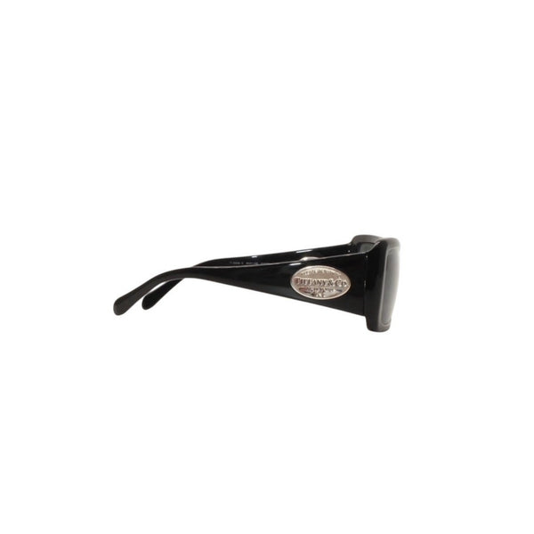 極美品 TIFFANY&Co. ティファニー サングラス アイウェア TF4006-G 8001/4B サイズ57□14 130 シルバー925 ブラック 中古 4a000330
