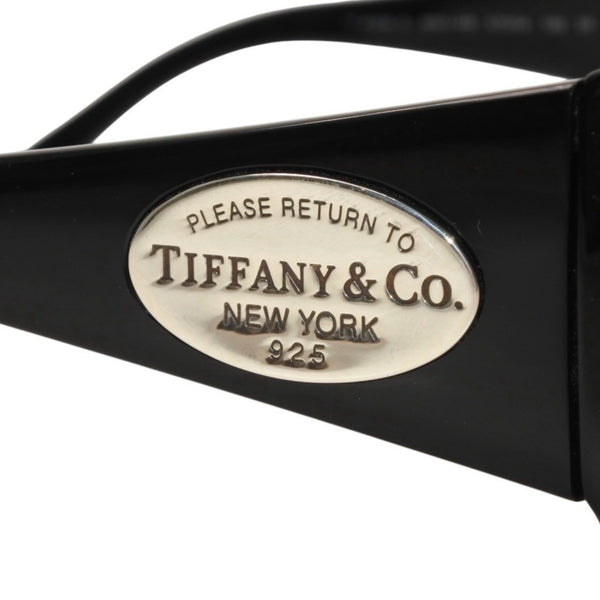 極美品 TIFFANY&Co. ティファニー サングラス アイウェア TF4006-G 8001/4B サイズ57□14 130 シルバー925 ブラック 中古 4a000330
