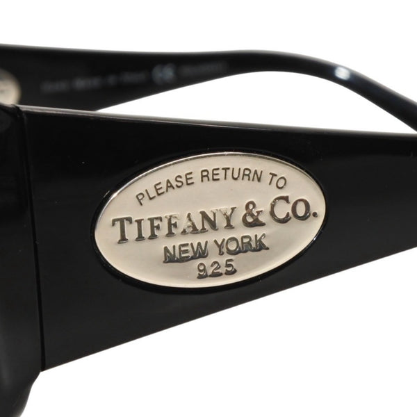 極美品 TIFFANY&Co. ティファニー サングラス アイウェア TF4006-G 8001/4B サイズ57□14 130 シルバー925 ブラック 中古 4a000330