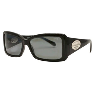 極美品 TIFFANY&Co. ティファニー サングラス アイウェア TF4006-G 8001/4B サイズ57□14 130 シルバー925 ブラック 中古 4a000330