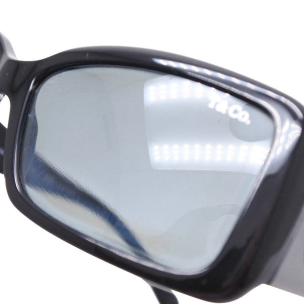 極美品 TIFFANY&Co. ティファニー サングラス アイウェア TF4006-G 8001/4B サイズ57□14 130 シルバー925 ブラック 中古 4a000330