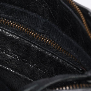 BALENCIAGA Mini The City Handbag 132116.2123 Black Leather Gold Hardware Good Condition Used 4a000044