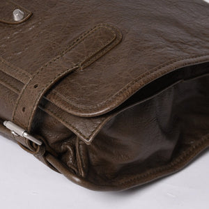 Very good condition BALENCIAGA Shoulder bag Messenger bag 272807 Made in Italy Leather Brown Silver hardware Used 4a000038