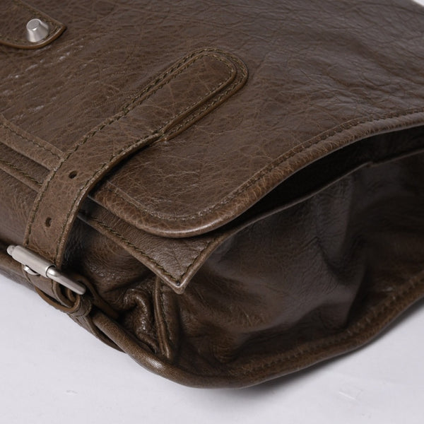 Very good condition BALENCIAGA Shoulder bag Messenger bag 272807 Made in Italy Leather Brown Silver hardware Used 4a000038