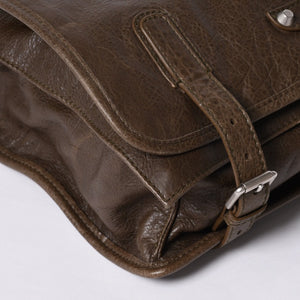 Very good condition BALENCIAGA Shoulder bag Messenger bag 272807 Made in Italy Leather Brown Silver hardware Used 4a000038