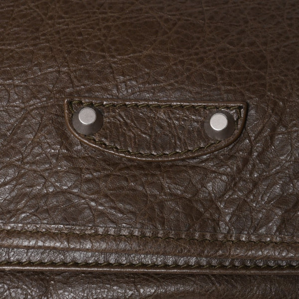 Very good condition BALENCIAGA Shoulder bag Messenger bag 272807 Made in Italy Leather Brown Silver hardware Used 4a000038