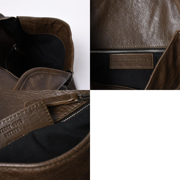 Very good condition BALENCIAGA Shoulder bag Messenger bag 272807 Made in Italy Leather Brown Silver hardware Used 4a000038