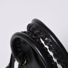 画像をギャラリービューアに読み込む, BALENCIAGA バレンシアガ ミニ ザ シティ ハンドバッグ 132116.2123 ブラック レザー ゴールド金具 美品 中古 4a000044