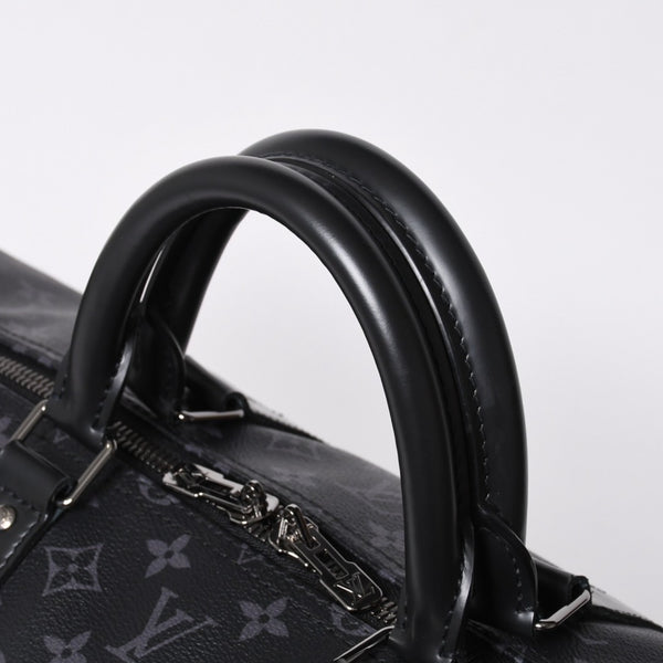 Very good condition LOUIS VUITTON Keepall Bandouliere 55 Boston bag M40605 Monogram Eclipse Used 4a000146