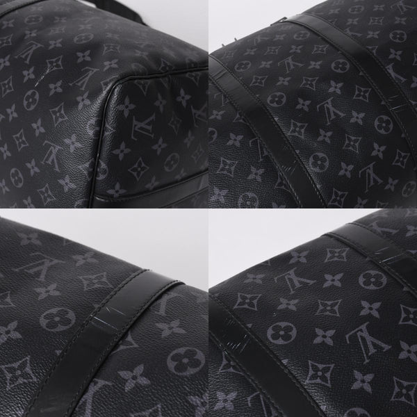 Very good condition LOUIS VUITTON Keepall Bandouliere 55 Boston bag M40605 Monogram Eclipse Used 4a000146