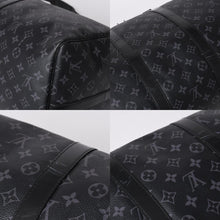 画像をギャラリービューアに読み込む, 極美品 LOUIS VUITTON ルイヴィトン キーポル バンドリエール55 ボストンバッグ M40605 モノグラムエクリプス 中古 4a000146