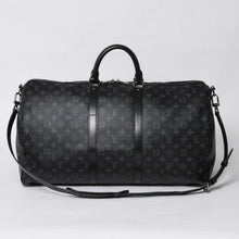 画像をギャラリービューアに読み込む, 極美品 LOUIS VUITTON ルイヴィトン キーポル バンドリエール55 ボストンバッグ M40605 モノグラムエクリプス 中古 4a000146