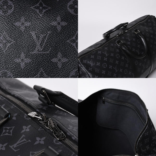 Very good condition LOUIS VUITTON Keepall Bandouliere 55 Boston bag M40605 Monogram Eclipse Used 4a000146