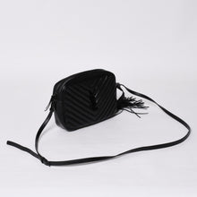 画像をギャラリービューアに読み込む, 極美品 SAINT LAURENT サンローラン ルー カメラバッグ ショルダーバッグ 612544 レザー キルティング ブラック 中古 4a000047