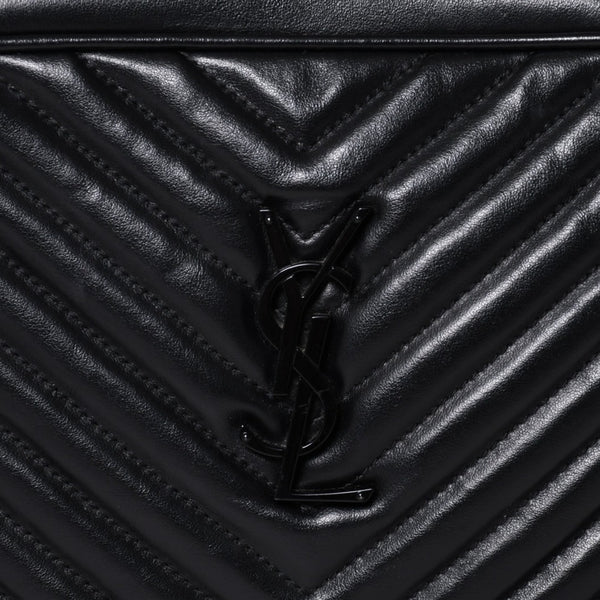 Very Good Condition SAINT LAURENT Saint Laurent Lou Camera Bag Shoulder Bag 612544 Leather Quilted Black Used 4a000047