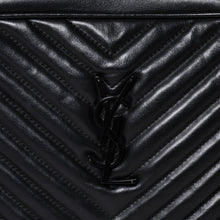画像をギャラリービューアに読み込む, 極美品 SAINT LAURENT サンローラン ルー カメラバッグ ショルダーバッグ 612544 レザー キルティング ブラック 中古 4a000047