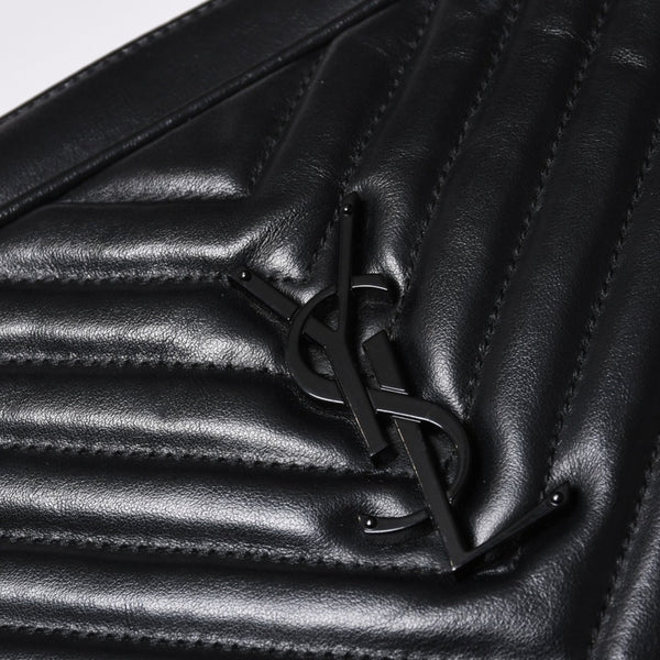 Very Good Condition SAINT LAURENT Saint Laurent Lou Camera Bag Shoulder Bag 612544 Leather Quilted Black Used 4a000047