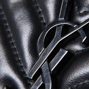 Very Good Condition SAINT LAURENT Saint Laurent Lou Camera Bag Shoulder Bag 612544 Leather Quilted Black Used 4a000047