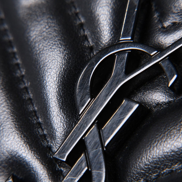 Very Good Condition SAINT LAURENT Saint Laurent Lou Camera Bag Shoulder Bag 612544 Leather Quilted Black Used 4a000047