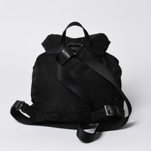 画像をギャラリービューアに読み込む, PRADA プラダ リュックサック Re-Nylon リナイロン バックパック ブラック ナイロン サフィアーノレザー 美品 中古 4b013226