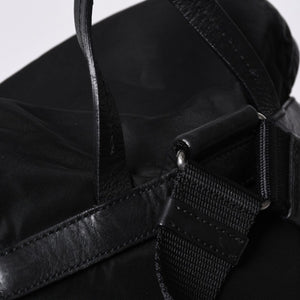 PRADA プラダ リュックサック Re-Nylon リナイロン バックパック ブラック ナイロン サフィアーノレザー 美品 中古 4b013226