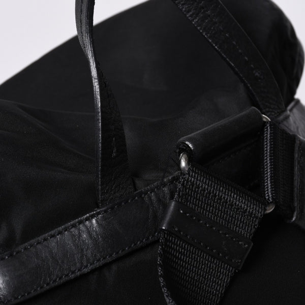 PRADA プラダ リュックサック Re-Nylon リナイロン バックパック ブラック ナイロン サフィアーノレザー 美品 中古 4b013226