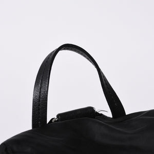 PRADA プラダ リュックサック Re-Nylon リナイロン バックパック ブラック ナイロン サフィアーノレザー 美品 中古 4b013226