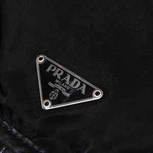 PRADA プラダ リュックサック Re-Nylon リナイロン バックパック ブラック ナイロン サフィアーノレザー 美品 中古 4b013226