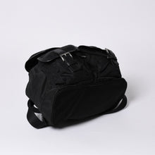 画像をギャラリービューアに読み込む, PRADA プラダ リュックサック Re-Nylon リナイロン バックパック ブラック ナイロン サフィアーノレザー 美品 中古 4b013226