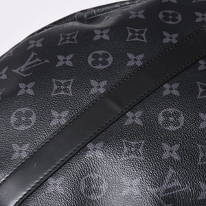 Very good condition LOUIS VUITTON Keepall Bandouliere 55 Boston bag M40605 Monogram Eclipse Used 4a000146