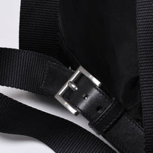 画像をギャラリービューアに読み込む, PRADA プラダ リュックサック Re-Nylon リナイロン バックパック ブラック ナイロン サフィアーノレザー 美品 中古 4b013226