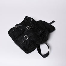 画像をギャラリービューアに読み込む, PRADA プラダ リュックサック Re-Nylon リナイロン バックパック ブラック ナイロン サフィアーノレザー 美品 中古 4b013226