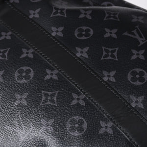 Very good condition LOUIS VUITTON Keepall Bandouliere 55 Boston bag M40605 Monogram Eclipse Used 4a000146