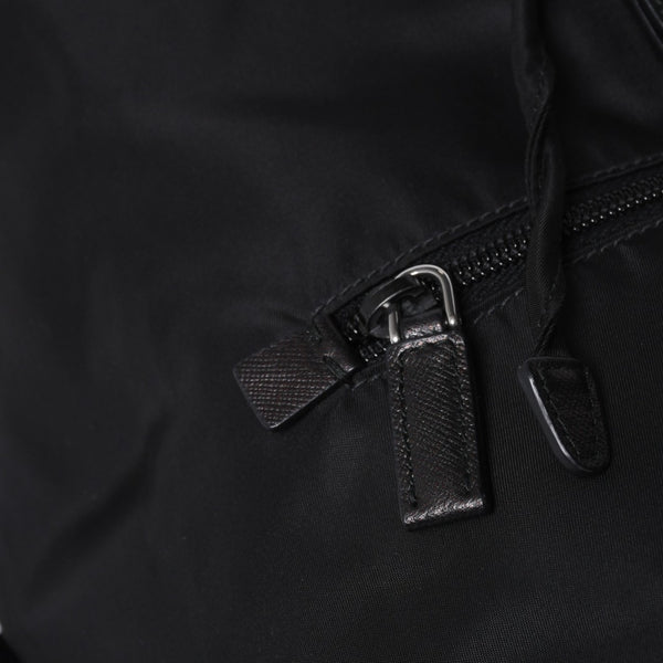 極美品 PRADA プラダ リュックサック バックパック BZ0032 ブラック ナイロン サフィアーノレザー 中古 4a000144