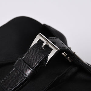 極美品 PRADA プラダ リュックサック バックパック BZ0032 ブラック ナイロン サフィアーノレザー 中古 4a000144