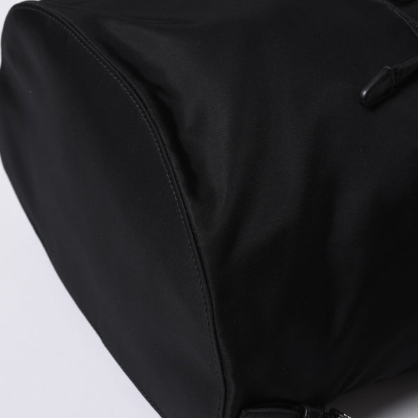 極美品 PRADA プラダ リュックサック バックパック BZ0032 ブラック ナイロン サフィアーノレザー 中古 4a000144
