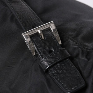 極美品 PRADA プラダ リュックサック バックパック BZ0032 ブラック ナイロン サフィアーノレザー 中古 4a000144