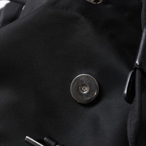 極美品 PRADA プラダ リュックサック バックパック BZ0032 ブラック ナイロン サフィアーノレザー 中古 4a000144