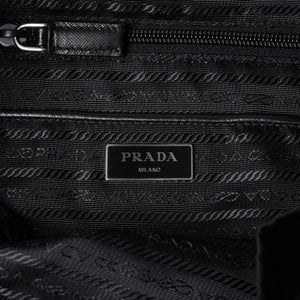 極美品 PRADA プラダ リュックサック バックパック BZ0032 ブラック ナイロン サフィアーノレザー 中古 4a000144