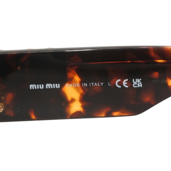極美品 MIUMIU ミュウミュウ GLIMPSE グリンプス サングラス アイウェア SMU11W サイズ54□21 135 中古 4a0000113
