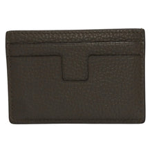 画像をギャラリービューアに読み込む, 新品同様品 TOM FORD トムフォード カードケース CLASSIC CARDHOLDER クラシック カードホルダー グレインレザー シープスキン グレー 中古 4b014173