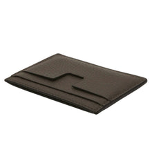 画像をギャラリービューアに読み込む, 新品同様品 TOM FORD トムフォード カードケース CLASSIC CARDHOLDER クラシック カードホルダー グレインレザー シープスキン グレー 中古 4b014173