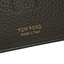 画像をギャラリービューアに読み込む, 新品同様品 TOM FORD トムフォード カードケース CLASSIC CARDHOLDER クラシック カードホルダー グレインレザー シープスキン グレー 中古 4b014173