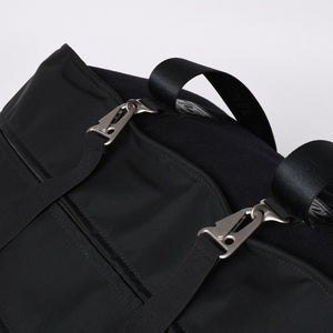 Very Good Condition CHANEL CHANEL Sports Line Boston Bag No. 9 Coco Mark Nylon Canvas Felt Leather Navy Black Used 4a000067