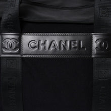 画像をギャラリービューアに読み込む, 極美品 CHANEL シャネル スポーツライン ボストンバッグ 9番台 ココマーク ナイロンキャンバス フェルト レザー ネイビー ブラック 中古 4a000067